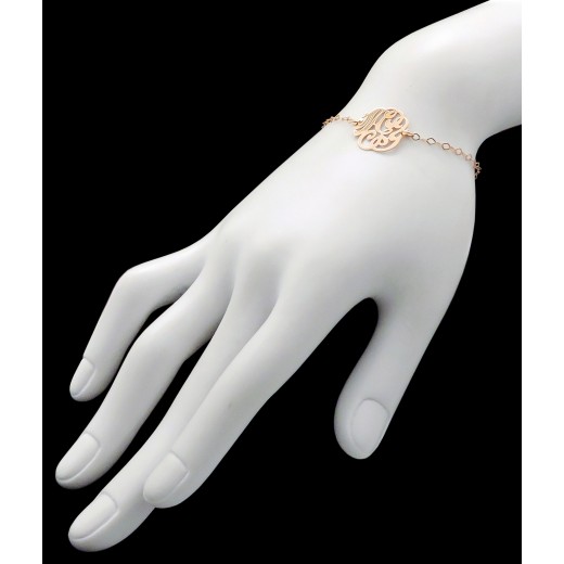 Bracelet Ginette NY Baby Monogram en or