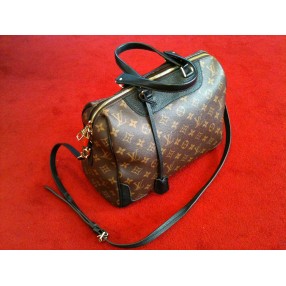 Sac Louis Vuitton Retiro MM en toile monogram et cuir noir