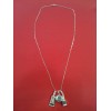 Collier avec pendentifs  Marc Deloche en argent