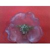 Broche Daum en cristal parme et argent