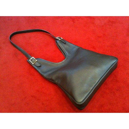 Sac Hermès Massaï en cuir Taurillon Clémence chocolat