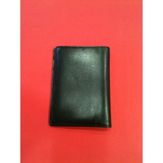 Bloc note de poche Montblanc en cuir noir