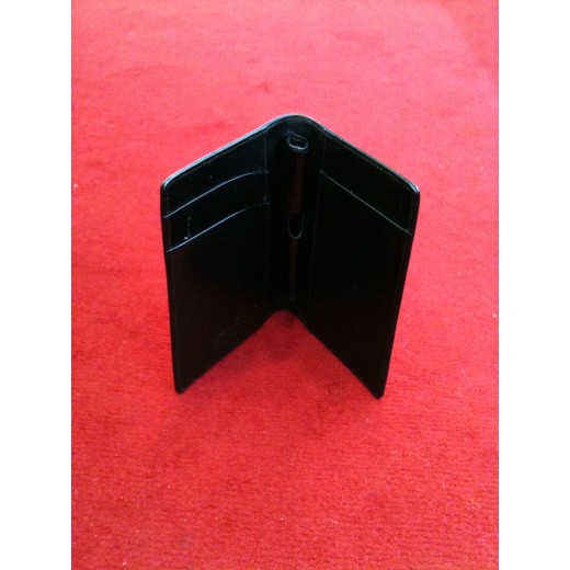 Bloc note de poche Montblanc en cuir noir