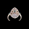 Bague Yvonne Léon diamants et émeraudes
