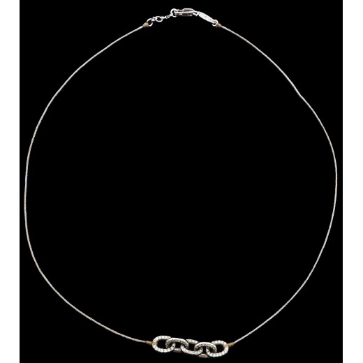 Collier Redline Sacré Pavé 5 fil diamants