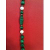 Collier en malachite et perles de culture