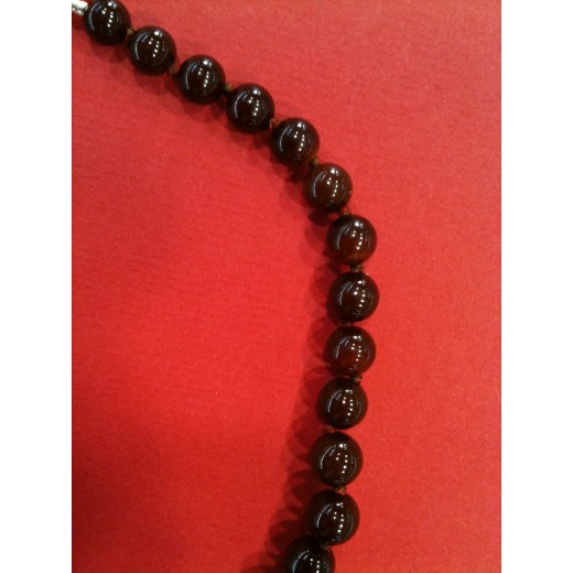 Collier en cornaline rouge