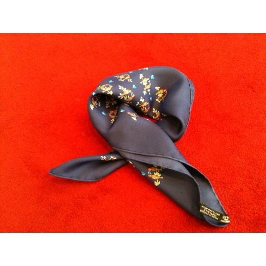 Gavroche Hermès Toucans amoureux en soie