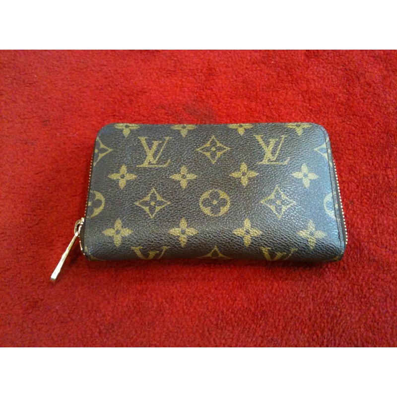 Portefeuille Louis Vuitton Zippy compact wallet en toile monogram