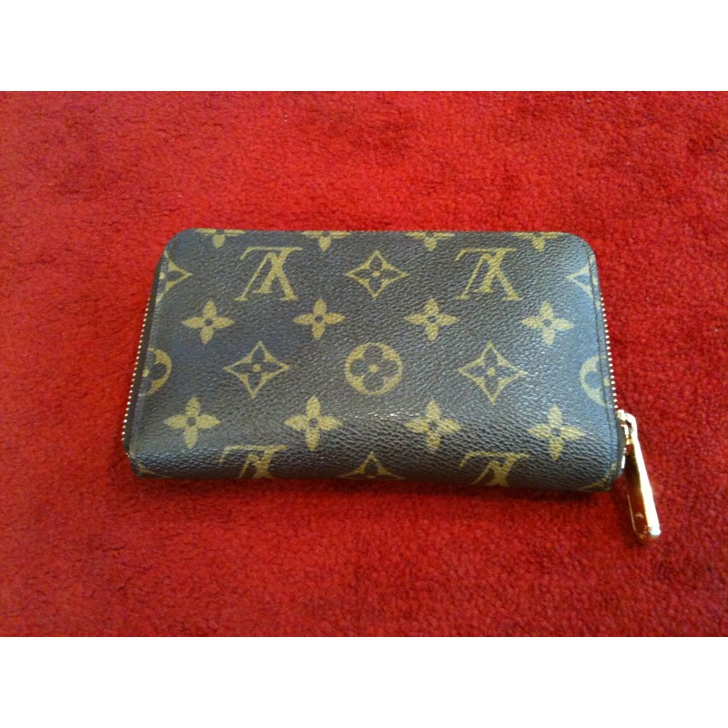 Portefeuille Louis Vuitton Zippy compact wallet en toile monogram