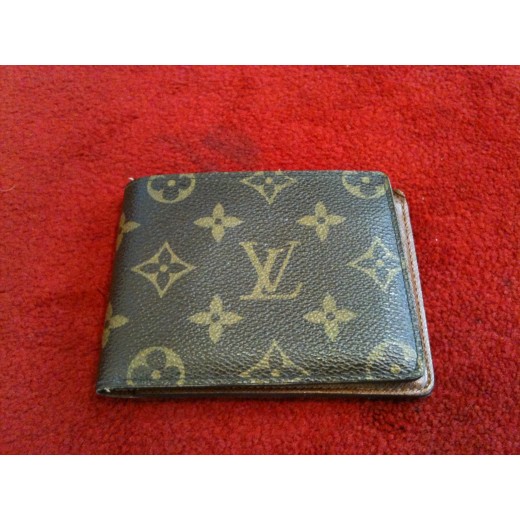 Portefeuille Louis Vuitton multiple en toile monogram 