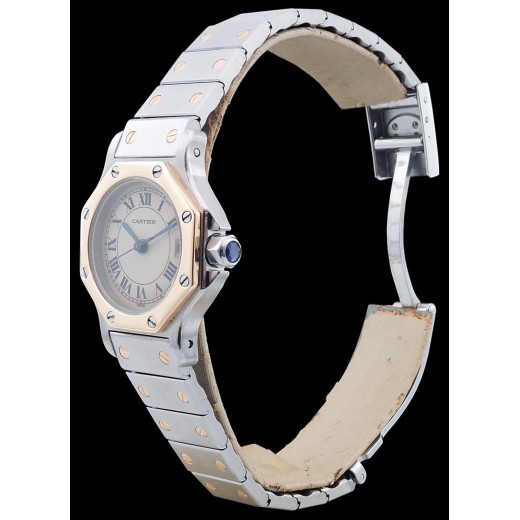 Montre Cartier Santos en or et acier