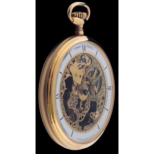 Montre à gousset Yema squelette