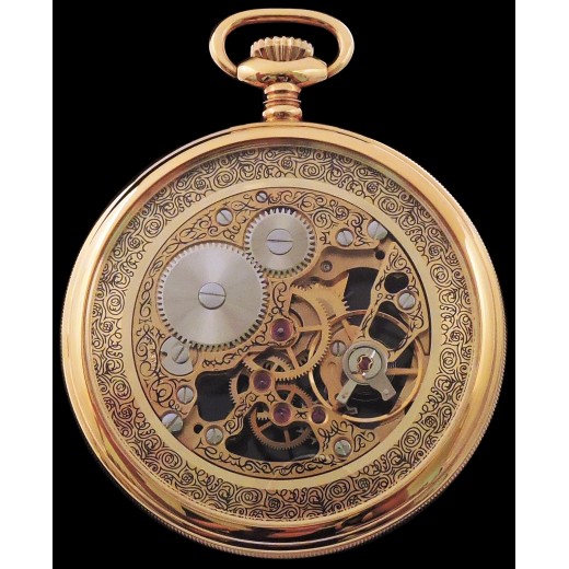 Montre à gousset Yema squelette