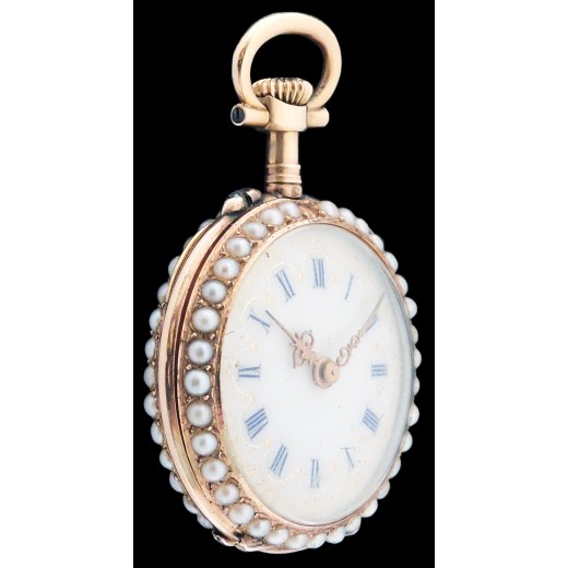 Montre à Gousset Chronomètre Mécanique - À La Perle Fine - Très Bon état