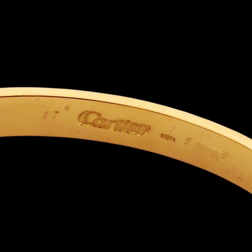 Bracelet Cartier Love Taille 17