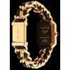 Montre Chanel Première M en plaqué or et cuir