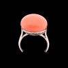 Bague ancienne bouton de corail