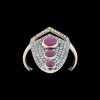 Bague Yvonne Léon rubis et diamants