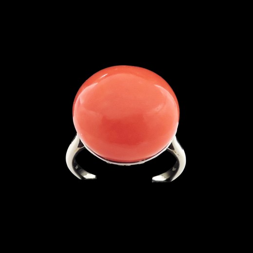 Bague ancienne bouton de corail