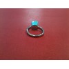 Bague Arthus Bertrand Cubix en argent et onyx bleu