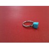 Bague Arthus Bertrand Cubix en argent et onyx bleu