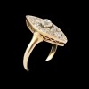 Bague Marquise en or et diamants