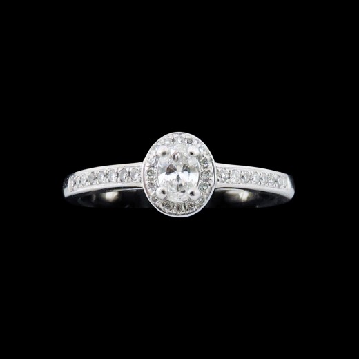 Solitaire diamants 0,60 carat en or