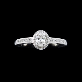 Solitaire diamants 0,60 carat en or