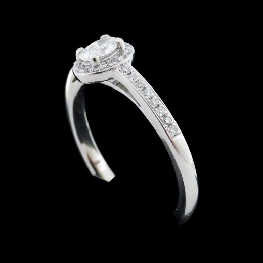 Solitaire diamants 0,60 carat en or