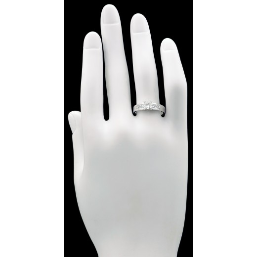 Solitaire diamant princesse 0,50 carat