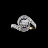 Bague Tourbillon deux ors diamants