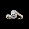 Bague Tourbillon deux ors diamants