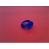 Bague Baccarat en cristal bleu