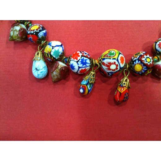 Collier en verre de Murano
