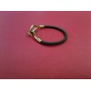 Bracelet Hermès Jumbo en cuir ciré gold
