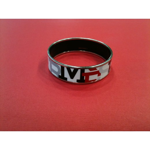 Bracelet Hermès en émail et plaqué or