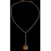 Collier Baccarat goutte en or et cristal