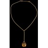 Collier Baccarat goutte en or et cristal