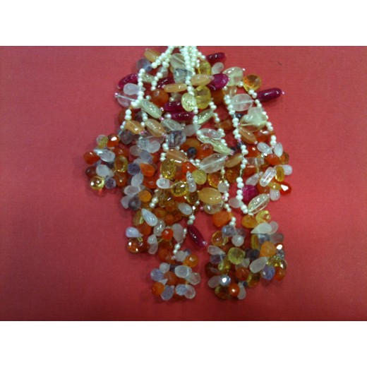 Collier fantaisie perles d'eau douce et quartz