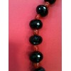 Collier en onyx et corail