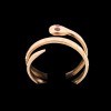 Bague Homme serpent rubis