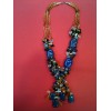 Collier en lapis lazuli et pierres fines