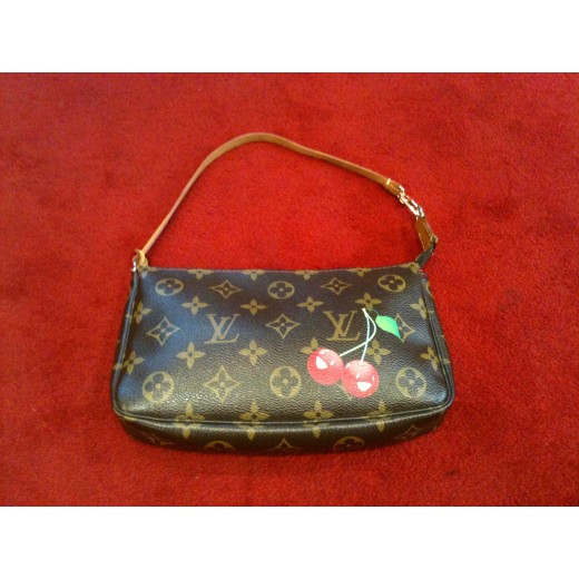 Pochette Louis Vuitton Accessoires Cerises en toile monogram