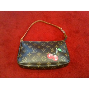 Pochette Louis Vuitton Accessoires Cerises en toile monogram