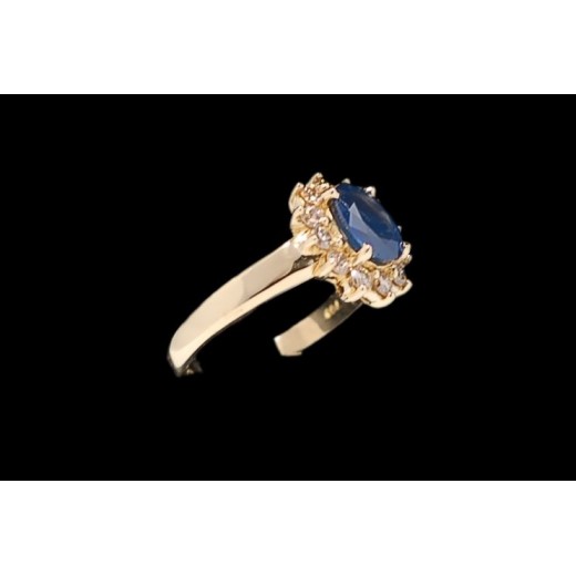 Bague Saphir Diamants
