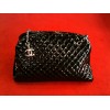 Sac Chanel Mademoiselle GM en cuir vernis noir