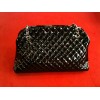 Sac Chanel Mademoiselle GM en cuir vernis noir