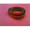 Bracelet Hermès Hapi 3MM en cuir orange