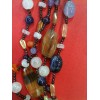 Collier 5 rangs de pierres fines